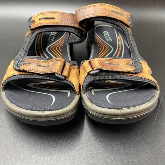Ecco Yucatán Receptor Brown Adjustable Sandals Men's Size 45/U.S. 11 - Picture 3 of 10